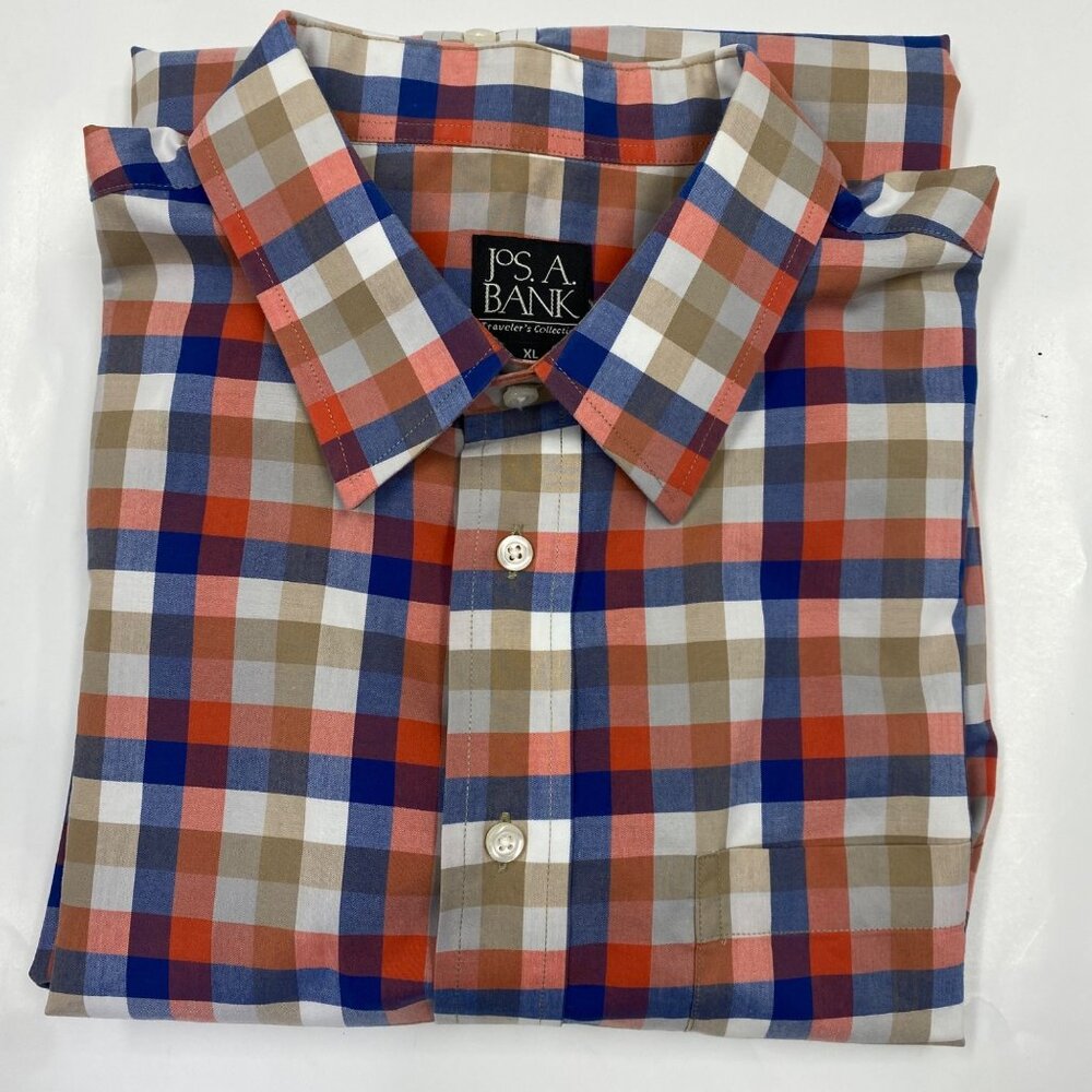 JoS Bank Tavellers Collection Mens Long Sleeve Shirts Size XL